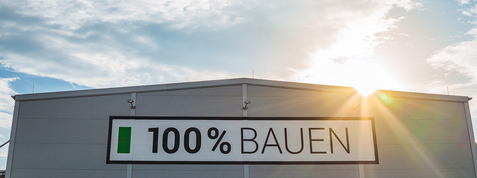 100% Bauen Lagerhalle